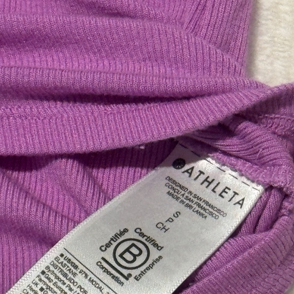 Athleta With Ease Rib Tank - color Orchid - Size Small - Picture 3 of 7